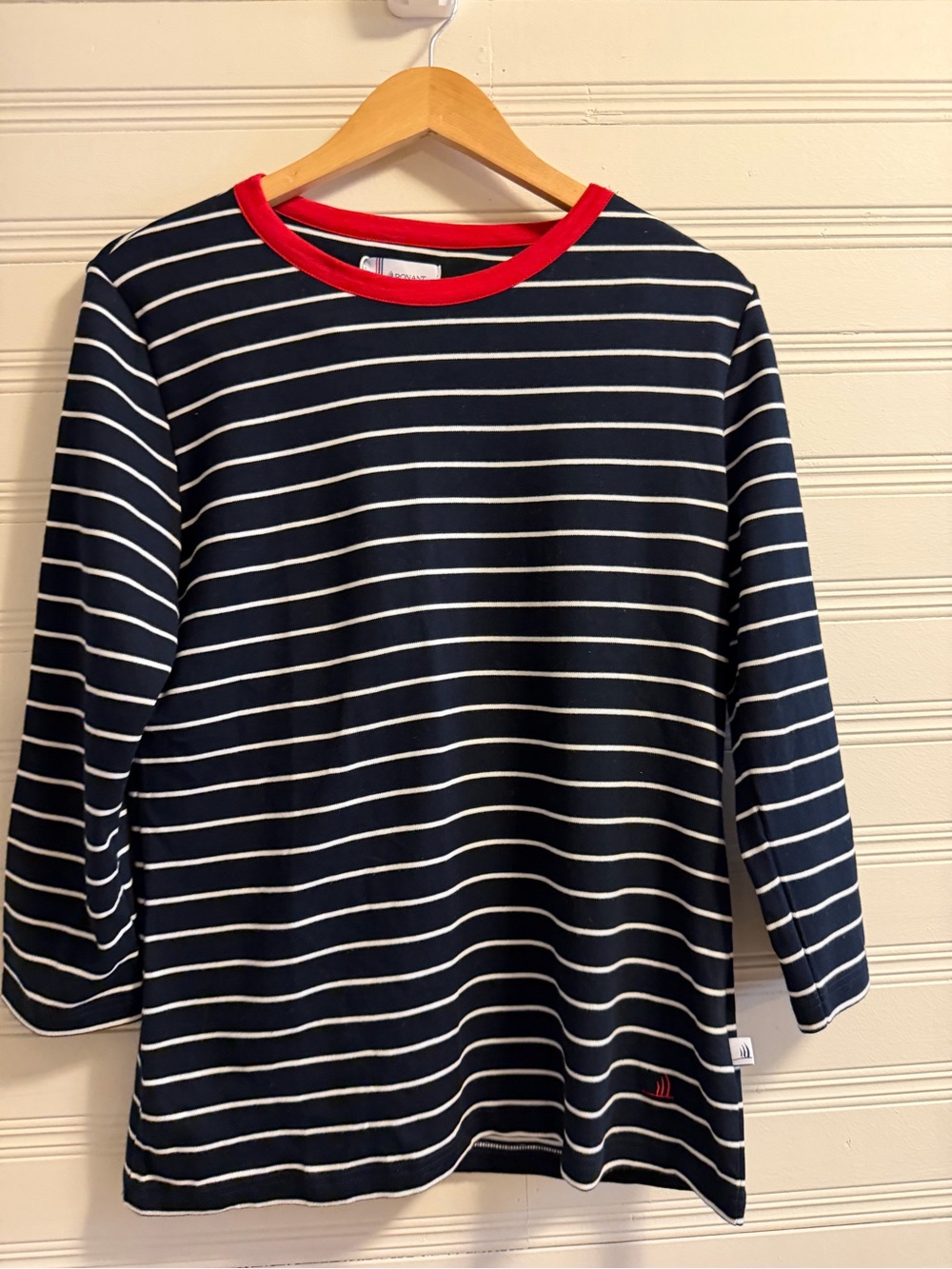 Armor-Lux x Ponant France Breton Stripe Top NWT Navy White Sailor Shirt Large